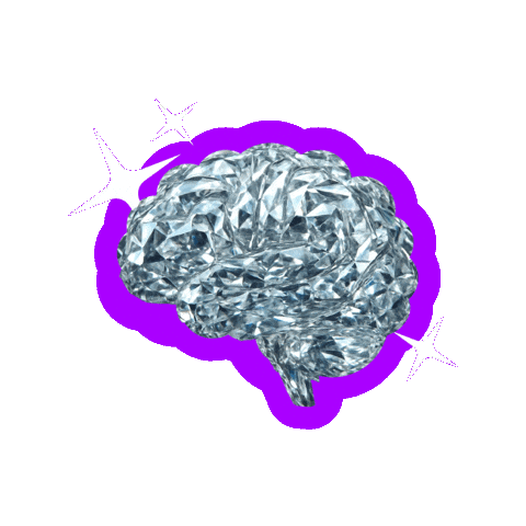 Brain Diamond Sticker