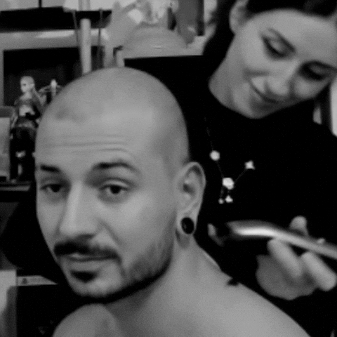 Streamer Haircut GIF