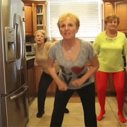 mom dancing GIF