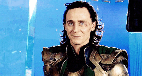  movies tom hiddleston laughing loki the avengers GIF