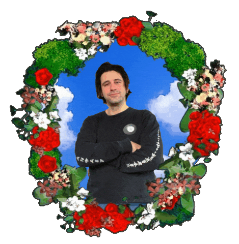 Flowers Hello Sticker