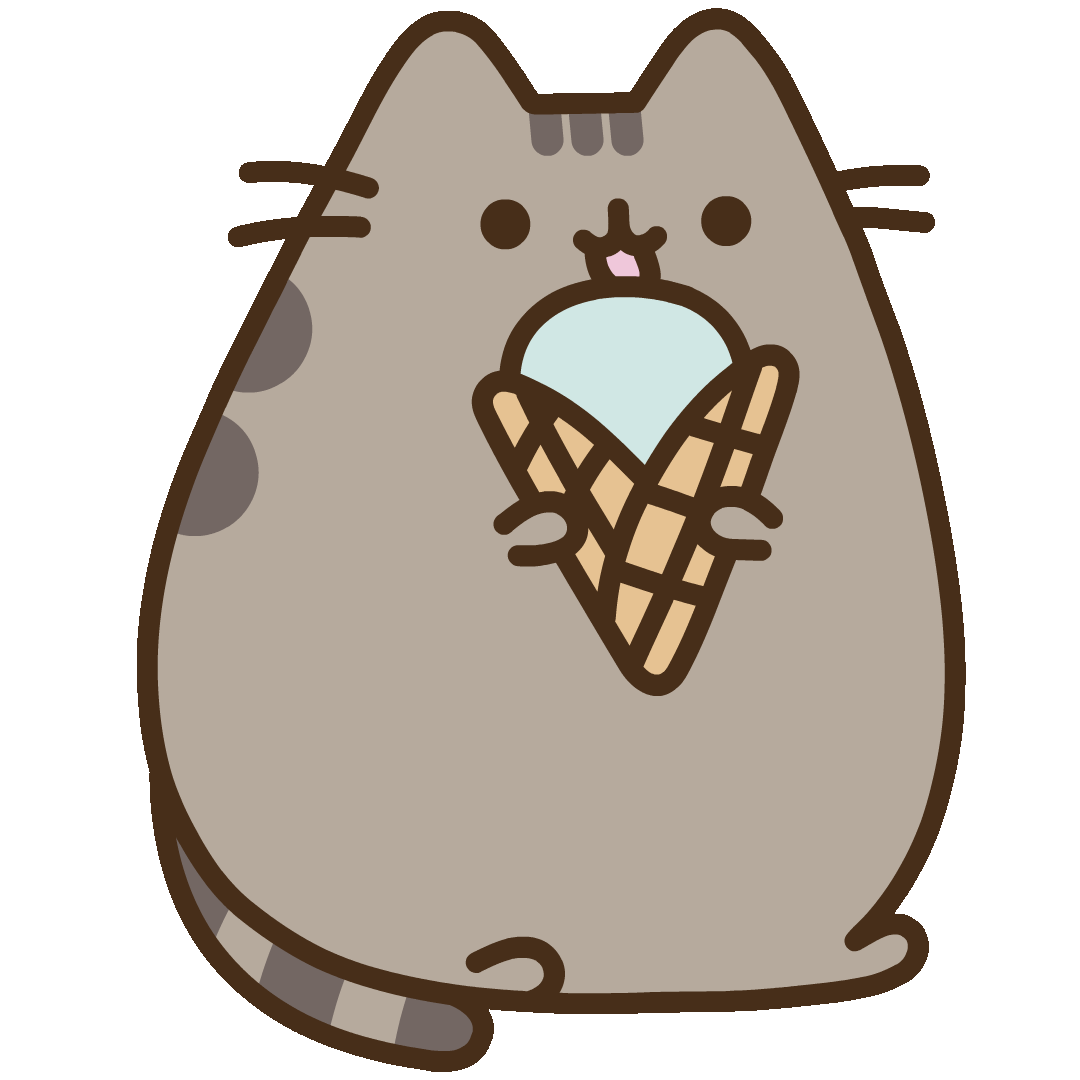 Ice Cream Cat Sticker By Pusheen For Ios & Android 