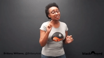 Brittany Black Nerd Problems GIF