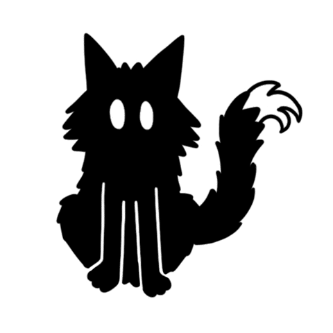 Blackcat Sticker by Motherbrainart