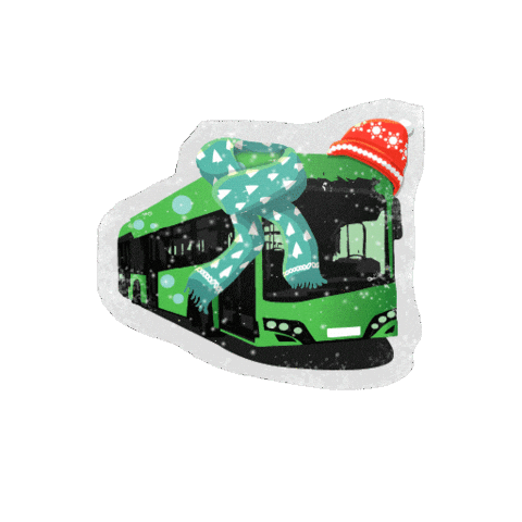 Bergisch Gladbach Bus Sticker by House of Yas