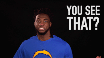 Mike Williams Reaction GIF by Los Angeles Chargers