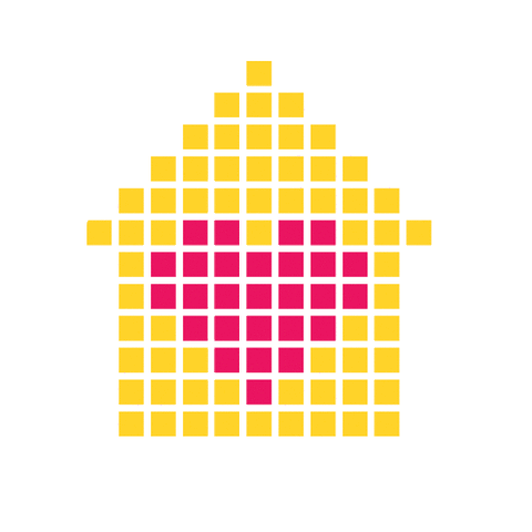Heart Hartenhuis Sticker by Het Vergeten Kind