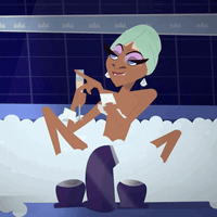 champagne bathtub GIF by Super Drags Netflix