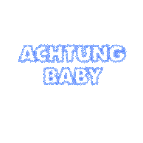Achtung Baby Vegas Sticker by U2