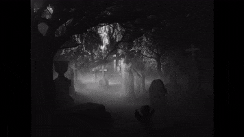 Halloween Graveyard GIF by Allison Ponthier