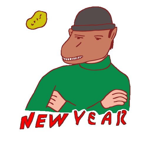 Celebrate New Year Sticker by Percolate Galactic