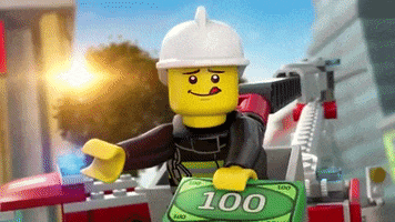 here you go pay day GIF by LEGO