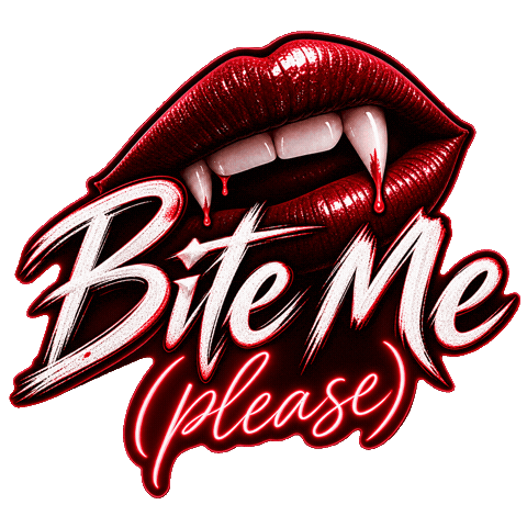 Dark Romance Bite Me Sticker by TemptRomanceAudiobooks