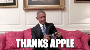 apple obama GIF