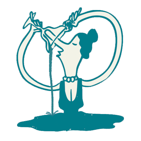 Woman Drinking Sticker by CTZN