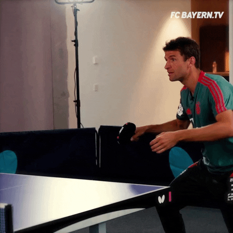 table tennis lol GIF by FC Bayern Munich