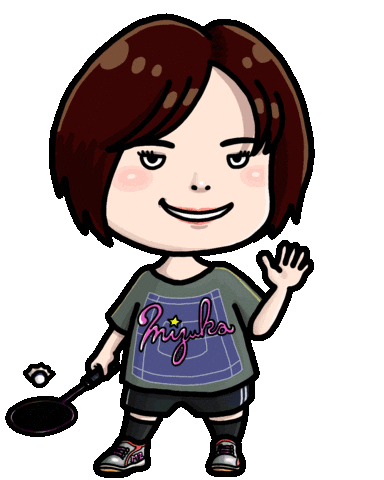 Badminton バイバイ Sticker by ONIUSA