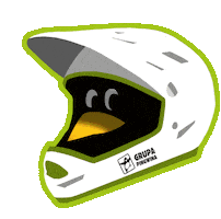 Bike Park Penguin Sticker by Grupa Pingwina
