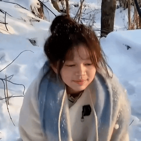 Excited Snow Day GIF