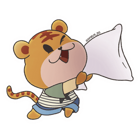 Tiger Singapore Sticker