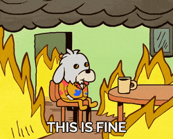 This Is Fine GIF by BoDoggos