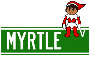 Elf On The Shelf Nyc Sticker by Myrtle Ave