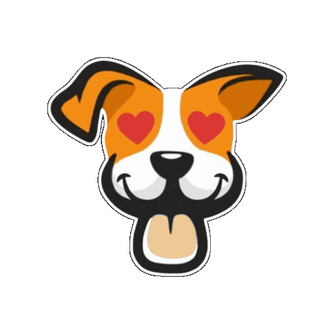 Dog Love Sticker by Lero Lero