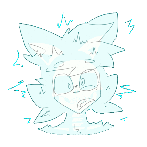 Shock Skeleton Sticker