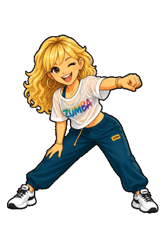 Zumba Fitness Dance Sticker by Didem Zeybek
