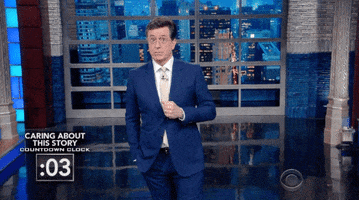 don't care time GIF by The Late Show With Stephen Colbert