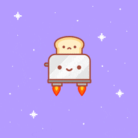 Space Bread GIF by 100% Soft