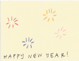 New Year Illustration GIF by Mia Page