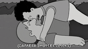 Kissing Season 18 GIF by The Simpsons