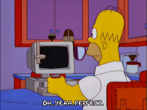 Homer Simpson Workstation GIF - Find & Share on GIPHY