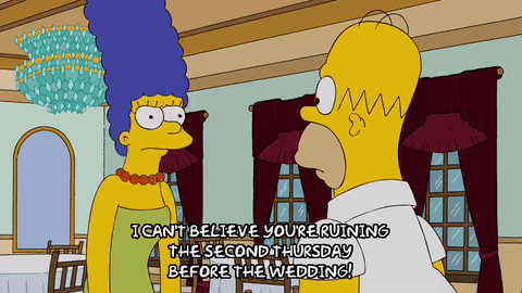 Homer simpson wedding speech image
