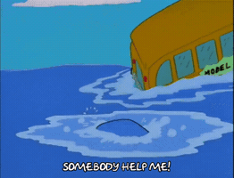 Scared Season 9 GIF by The Simpsons