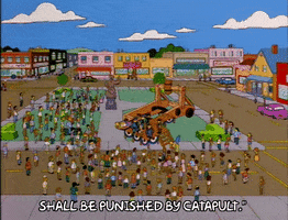 catapult the simpsons GIF