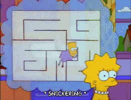 Wondering Season 4 GIF by The Simpsons