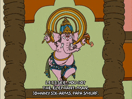 Episode 17 Hindu Deities GIF by The Simpsons