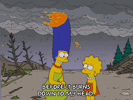 marge simpson storm GIF