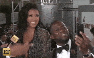 waving kevin hart GIF by Entertainment Tonight
