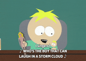 butters stotch singing GIF by South Park