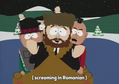 scared romanians GIF by South Park