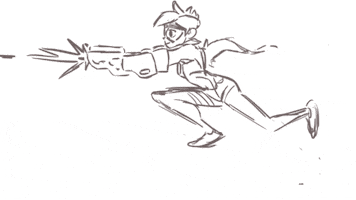 VVades overwatch doodles tracer fan animation GIF
