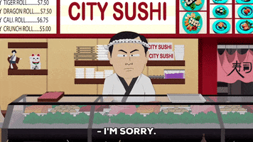 asian sushi GIF by South Park