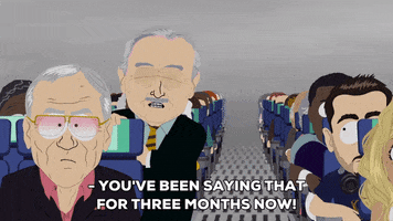 airplane passengers GIF by South Park 