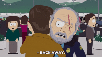 security running GIF by South Park 