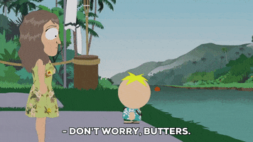 butters stotch river GIF by South Park 