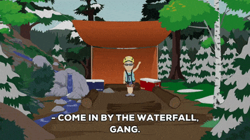 waterfall greeting GIF by South Park 