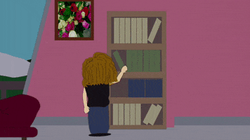 books bookshelf GIF by South Park 